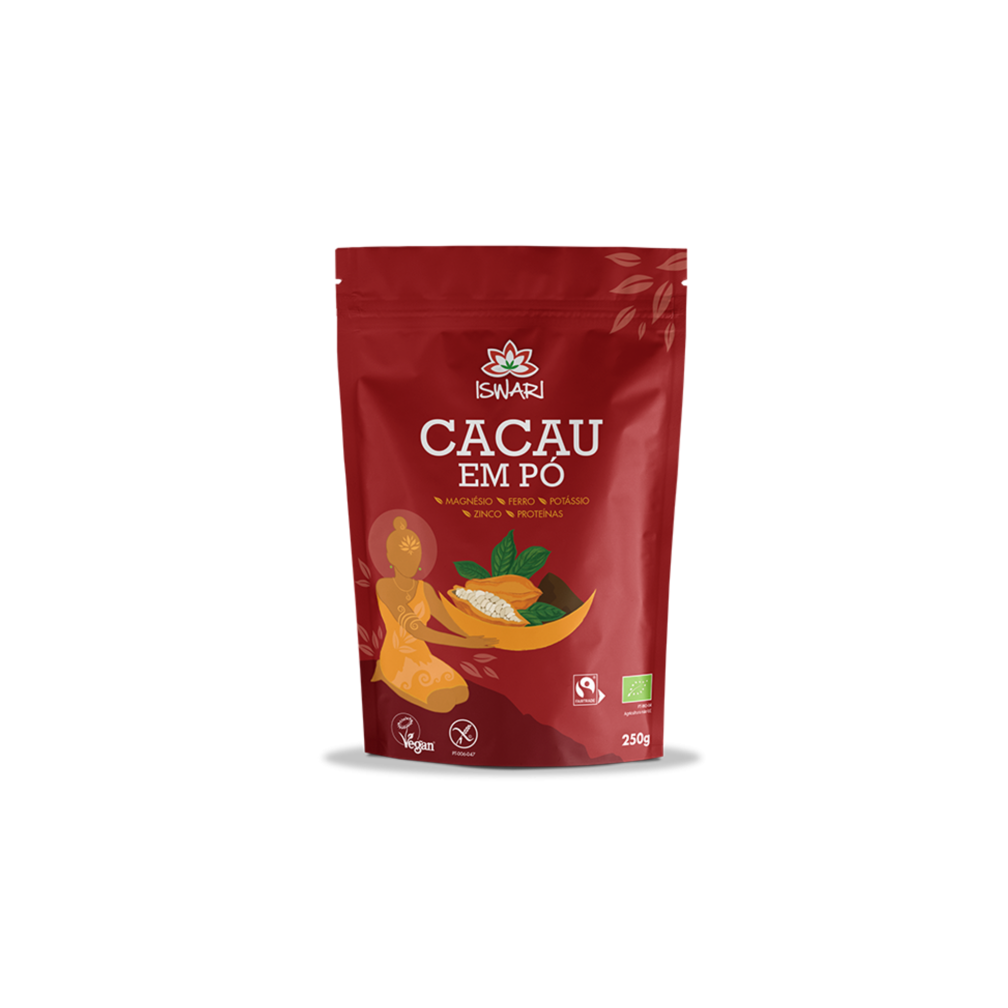 CACAU EM PÓ BIOLÓGICO VEGAN S/ GLÚTEN