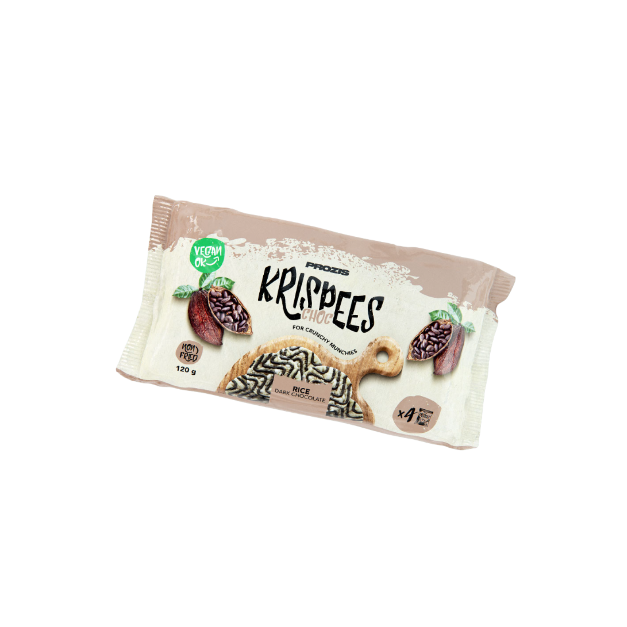 KRISPEES CHOC ARROZ E CHOCOLATE NEGRO